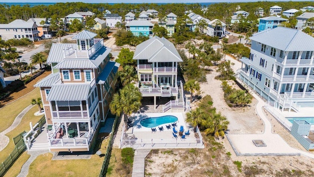 birds eye view of property featuring a residential view