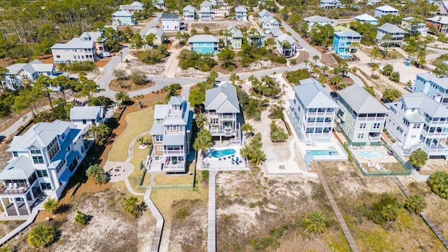 drone / aerial view featuring a residential view