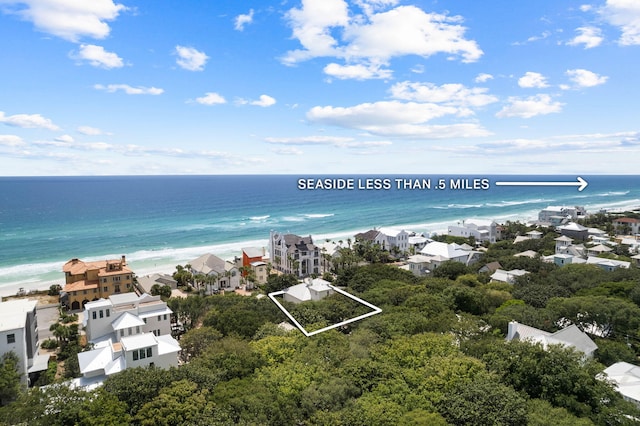 water view with a beach view