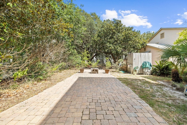 view of patio / terrace with fence