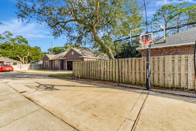 exterior space featuring fence