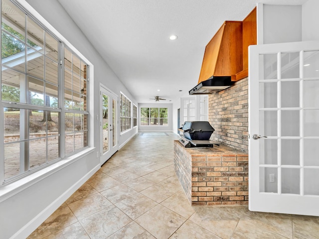 view of sunroom / solarium