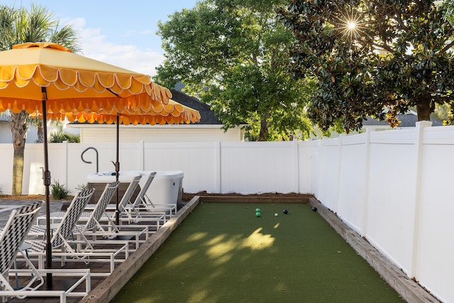 view of patio / terrace with a fenced backyard