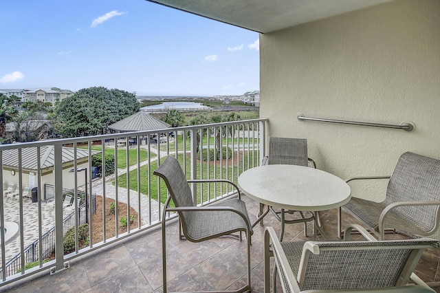 view of balcony