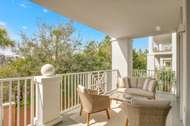 view of balcony