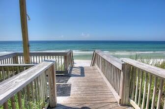 view of property's community featuring a beach view and a water view