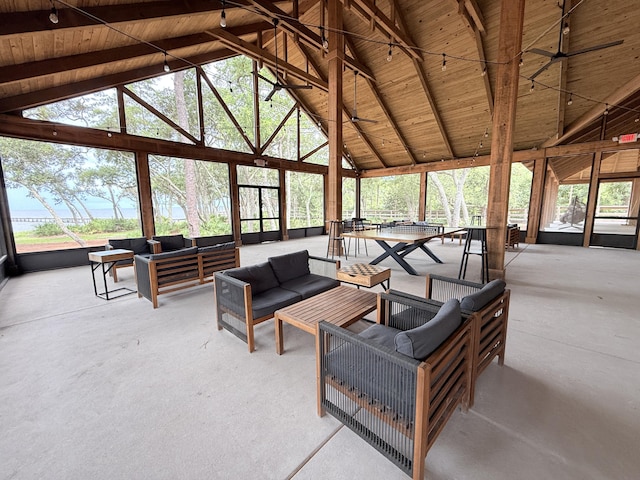 379 Whitman Way, Freeport, FL 32439 - sunroom with an outdoor living space and plenty of natural light