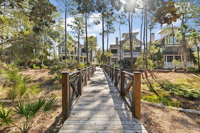 view of property's community with a residential view