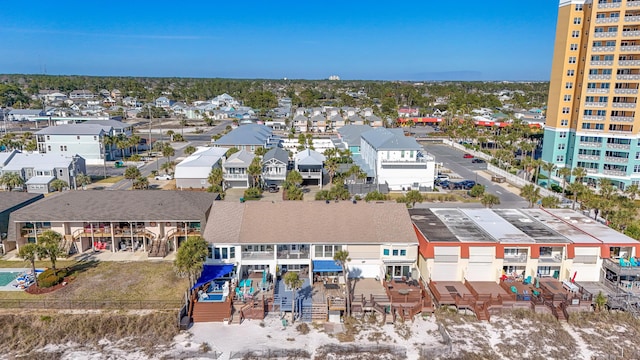 drone / aerial view with a residential view