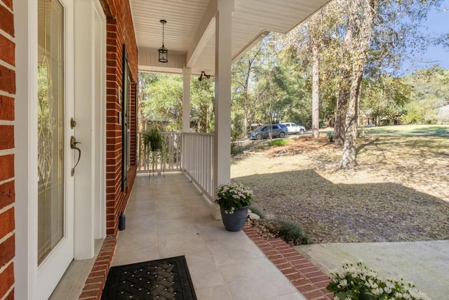 view of patio / terrace featuring a porch