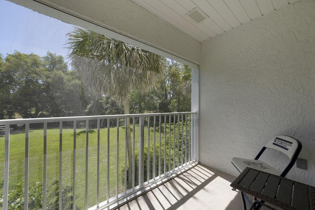 view of balcony