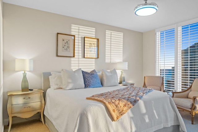 bedroom featuring carpet flooring