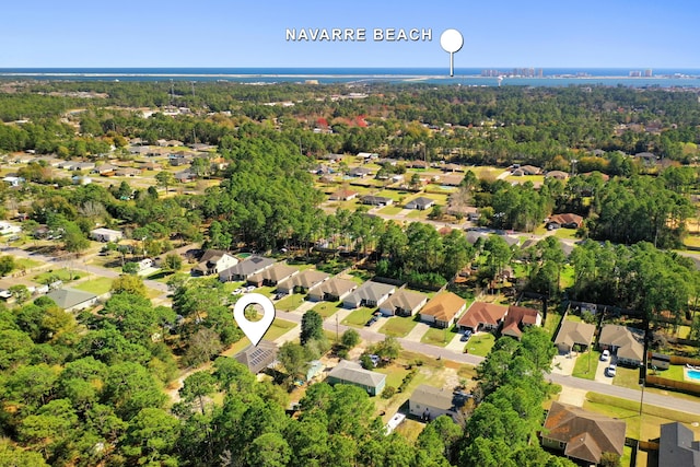 drone / aerial view featuring a residential view