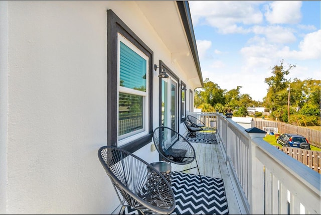 view of balcony