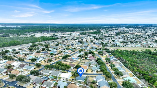 bird's eye view featuring a residential view