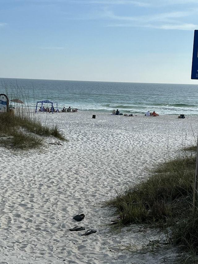 water view featuring a beach view