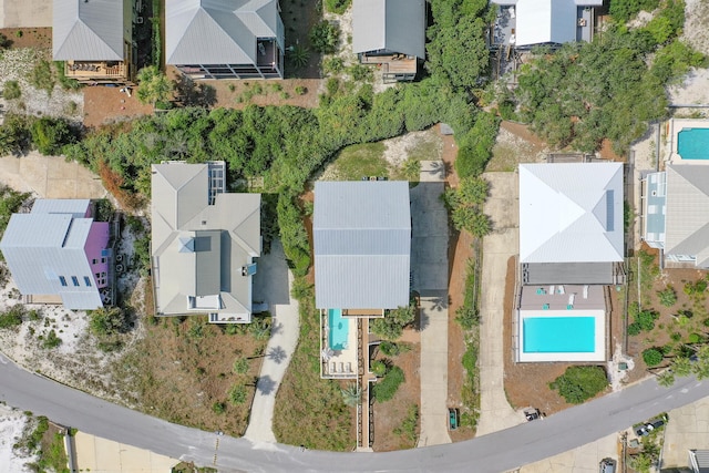 bird's eye view with a residential view