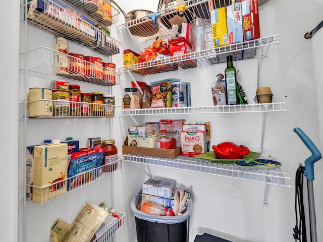 view of pantry