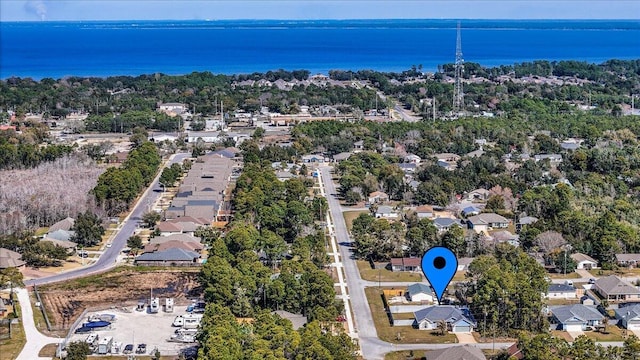 bird's eye view with a residential view