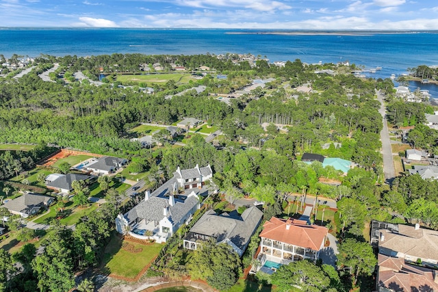 2940 Pine Valley Dr, Miramar Beach, FL 32550 - drone / aerial view with a water view and a residential view