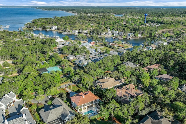 2940 Pine Valley Dr, Miramar Beach, FL 32550 - aerial view with a residential view and a water view
