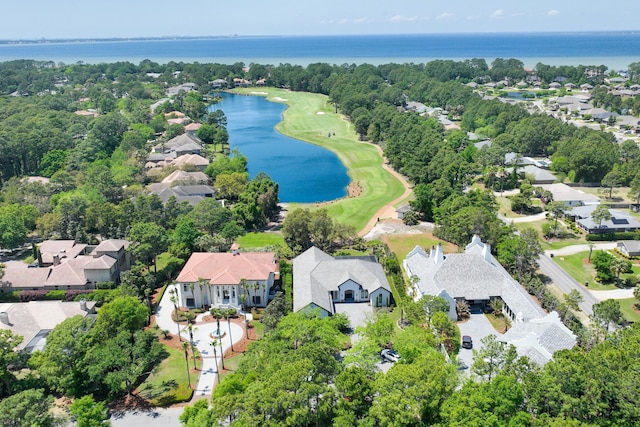 2940 Pine Valley Dr, Miramar Beach, FL 32550 - bird's eye view featuring golf course view, a residential view, and a water view