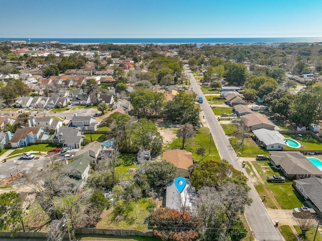 drone / aerial view featuring a residential view