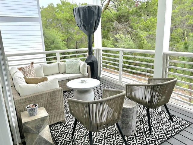 150 Grande Pointe Cir, Inlet Beach, FL 32461 - wooden deck featuring outdoor lounge area