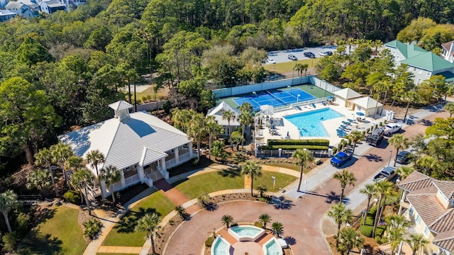 birds eye view of property