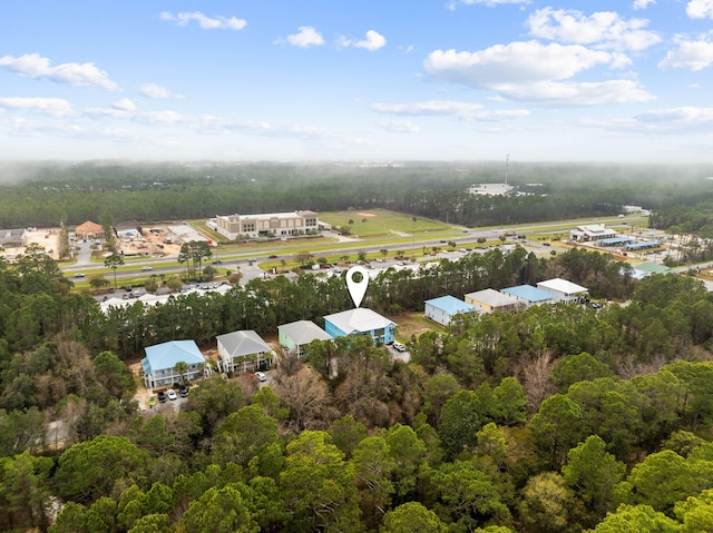 aerial view of a forest