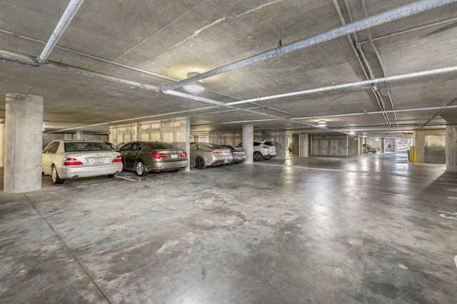 view of parking deck