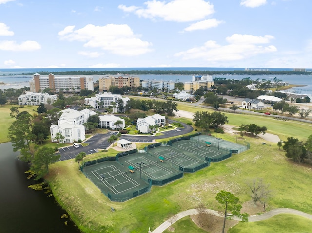114 Golf Dr, Panama City Beach, FL 32408 - drone / aerial view of a large body of water and a golf club
