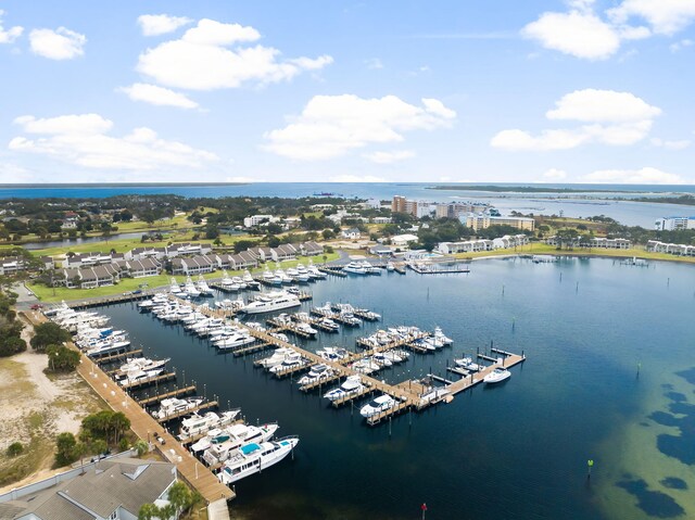 114 Golf Dr, Panama City Beach, FL 32408 - aerial view of numerous boat docks and a nearby body of water