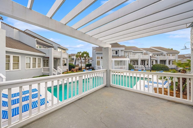 114 Golf Dr, Panama City Beach, FL 32408 - balcony with a residential view and a patio