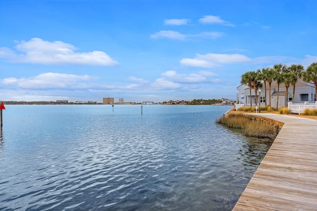 114 Golf Dr, Panama City Beach, FL 32408 - dock area featuring a water view