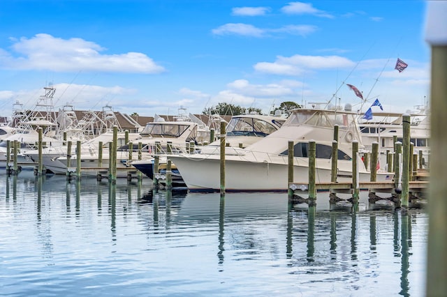 114 Golf Dr, Panama City Beach, FL 32408 - dock area with a water view