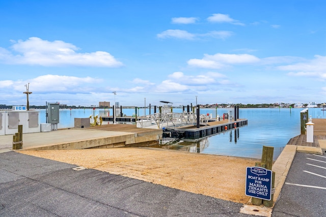 114 Golf Dr, Panama City Beach, FL 32408 - dock featuring a water view