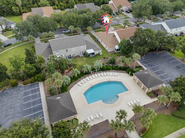 birds eye view of property featuring a residential view