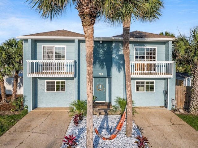 view of coastal home