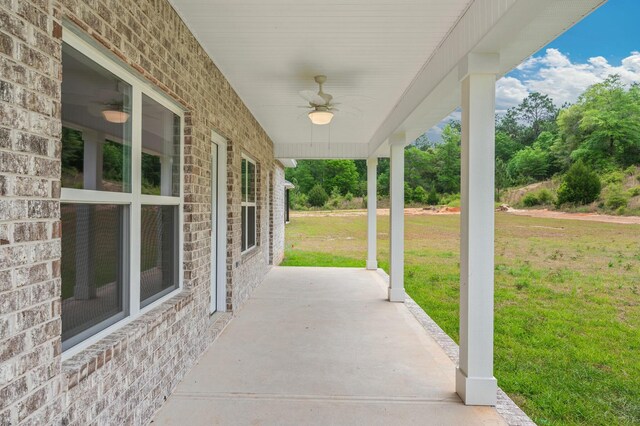 1517 Kais St, Baker, FL 32531 - view of patio with ceiling fan
