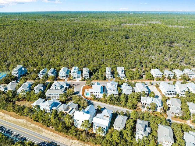 375 Morgans Trl, Santa Rosa Beach, FL 32459 - aerial view featuring a residential view and a forest view