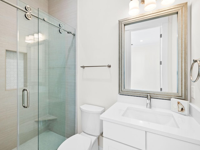 375 Morgans Trl, Santa Rosa Beach, FL 32459 - full bath with a stall shower, toilet, and vanity