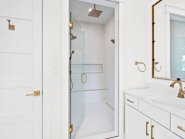 375 Morgans Trl, Santa Rosa Beach, FL 32459 - full bathroom with a stall shower and vanity
