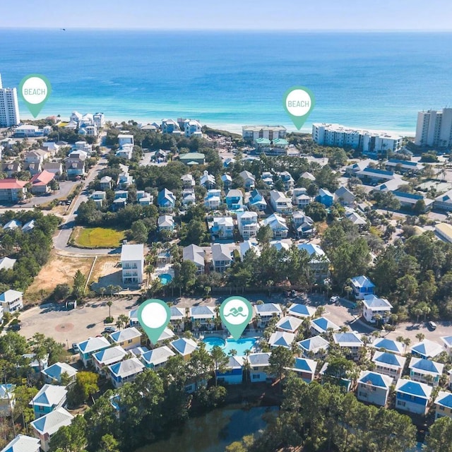 198 Somerset Bridge Rd Unit 120, Santa Rosa Beach, FL 32459 - bird's eye view featuring a water view
