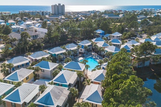 198 Somerset Bridge Rd Unit 120, Santa Rosa Beach, FL 32459 - birds eye view of property featuring a residential view and a water view