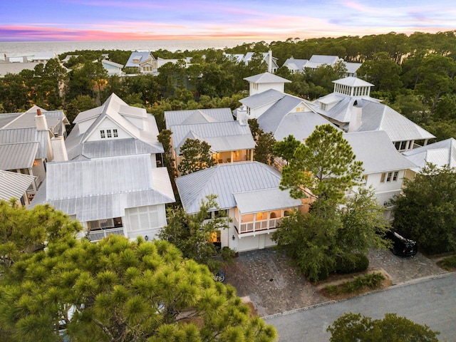 223 Western Lake Dr, Santa Rosa Beach, FL 32459 - aerial view at dusk with a residential view