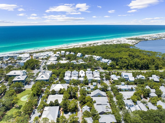 223 Western Lake Dr, Santa Rosa Beach, FL 32459 - bird's eye view featuring a residential view, a water view, and a view of the beach