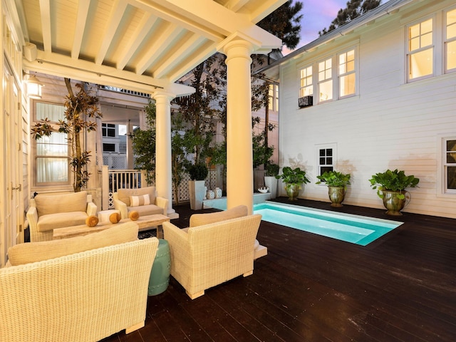 223 Western Lake Dr, Santa Rosa Beach, FL 32459 - view of patio featuring an outdoor hangout area and a deck