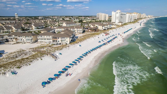 775 Gulf Shore Dr Unit 8108, Destin, FL 32541 - drone / aerial view featuring a city view, a view of the beach, and a water view