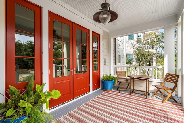 sunroom / solarium with french doors and a wealth of natural light